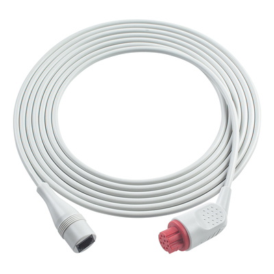 Datex IBP Adapter Cable 10Pin to Utah Connector 3.5M Grey TPU