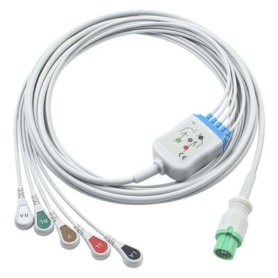 Fukuda Denshi 0012-00-1192 EKG EKG Kabel 12Pin Expert Dynascope DS-5100 DS-5100E DS-5300W DS-5400 Dynascope DS-7001