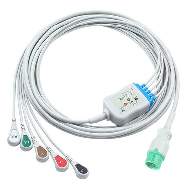 Yonker IE12 E12 E12S Kabel EKG wieloparametrowy 9Pin Kable EKG 6Pin Kable i przewody