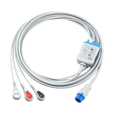 Wydany defibrylator kardio-pomocny CA360-B 12Pin EKG EKG Kabel i przewody 3Lead