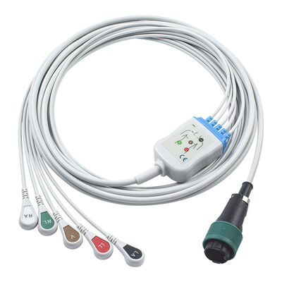 Saadat 6pin 8pin jednoczęściowy kabel EKG i przewody