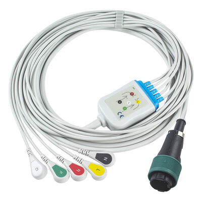 Saadat 6pin 8pin jednoczęściowy kabel EKG i przewody