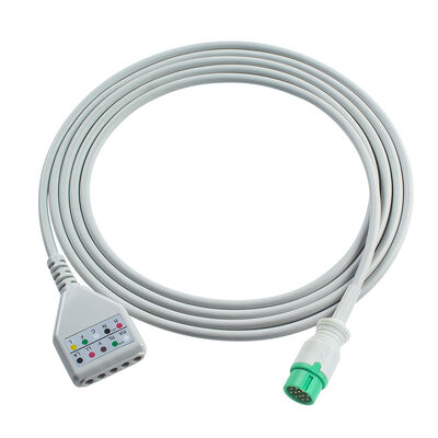 Kabel główny EKG Biolight 12-pinowy 3 5-odprowadzeniowy O-ximax Tech AnyView A2 A6 A4 A8 Q7 Q5 Kabel przedłużający EKG styl Din
