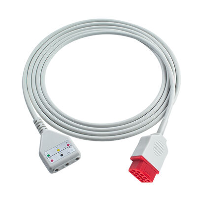 Kabel główny EKG Biolight 12-pinowy 3 5-odprowadzeniowy O-ximax Tech AnyView A2 A6 A4 A8 Q7 Q5 Kabel przedłużający EKG styl Din