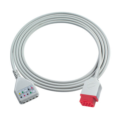 Kabel główny EKG Biolight 12-pinowy 3 5-odprowadzeniowy O-ximax Tech AnyView A2 A6 A4 A8 Q7 Q5 Kabel przedłużający EKG styl Din