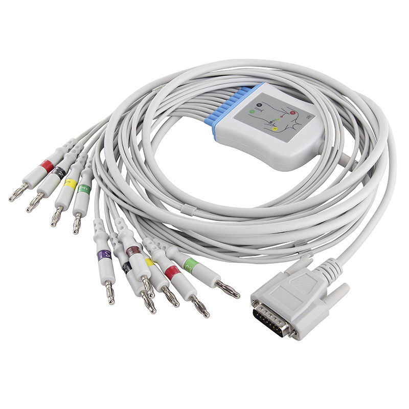 Edan EKG SE-3,SE-12 01.57.107048 Kabel i przewody IEC 4.0 Złącze bananowe