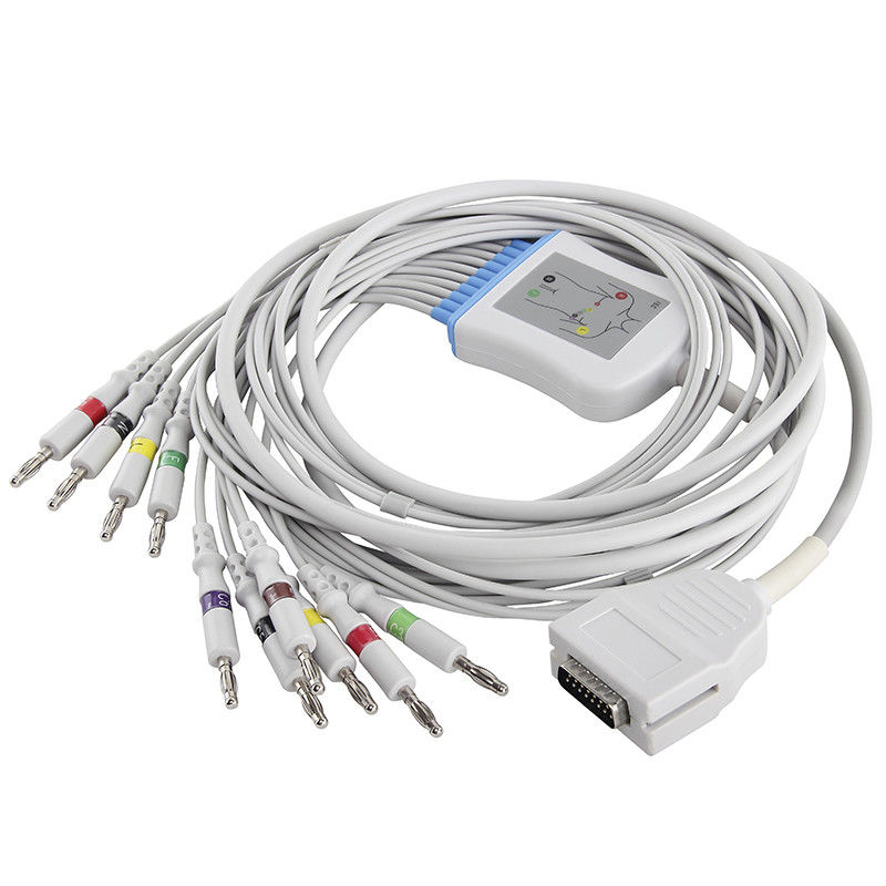 Mortara Burdick Kabel EKG E350I EK10 Eclipse LE Elite II 012-0700-00 10-odprowadzeniowy kabel EKG i przewody IEC Banana 4.0