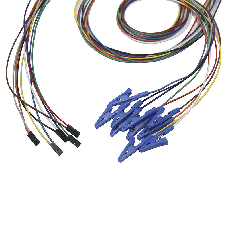 DuPont 2-pinowy wtyk Grabber Zaciski krokodylkowe Zacisk krokodylkowy Elektrody EEG Przewody EEG EMG Przewód elektrodowy