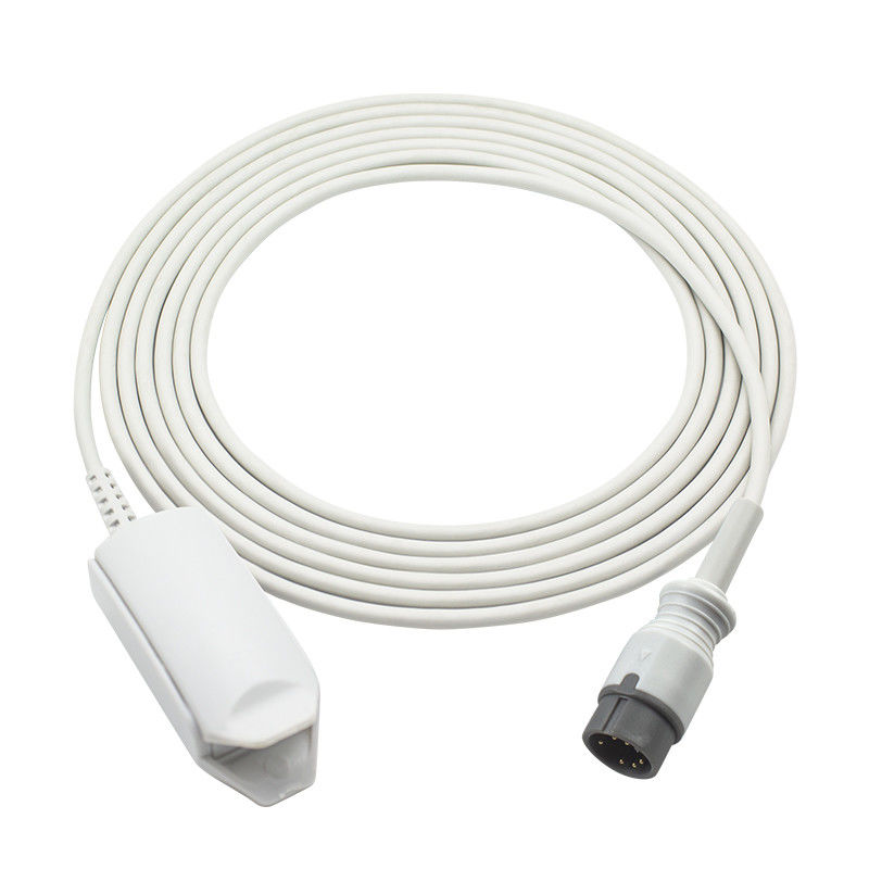 Zoncare wielokrotnego użytku czujnik SpO2 PM-7000C PM-7000D 6Pin klips na palec dla dorosłych sonda SpO2