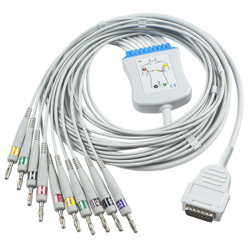 Mortara Burdick Direct Connect Kabel EKG 012-0844-01 Eclipse 400 Atria 3100 Premier IEC Banana 4.0 7704 Kabel EKG 10 odprowadzeń