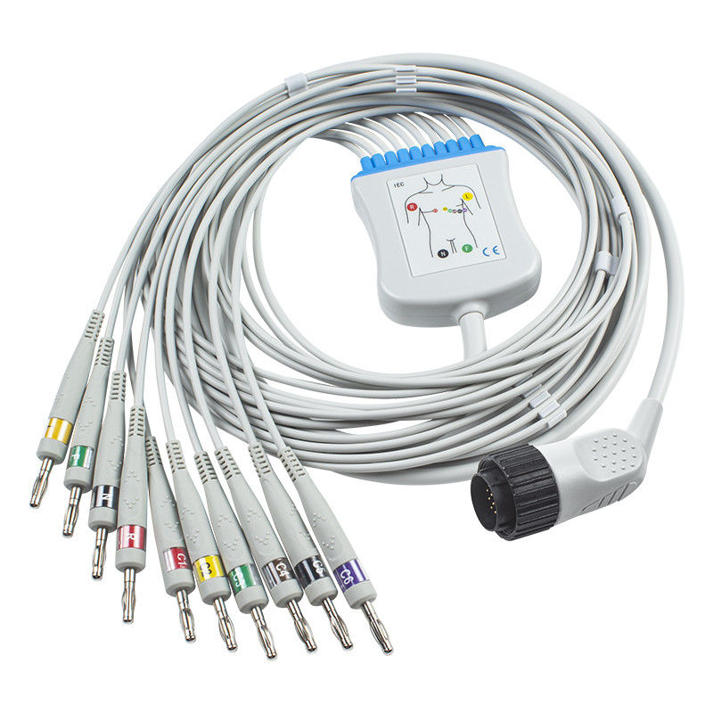 Kabel Kenz EKG PC-104 63050074 63050075 16-pinowe złącze bananowe IEC 4.0