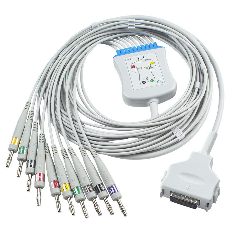 Fukuda Denshi CP-101LD FX101 FX-7202 IEC Banana 4.0 10 odprowadzeń Kabel monitora pacjenta EKG Przewody ekg