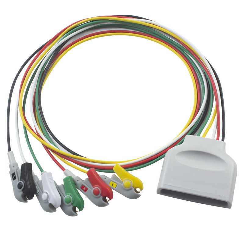 P-hilips MX40 Telemetryka EKG Przewody przewodzące Kabel pacjenta 5 Przewód przewodzący EKG IEC Grabber Clip 989803171931