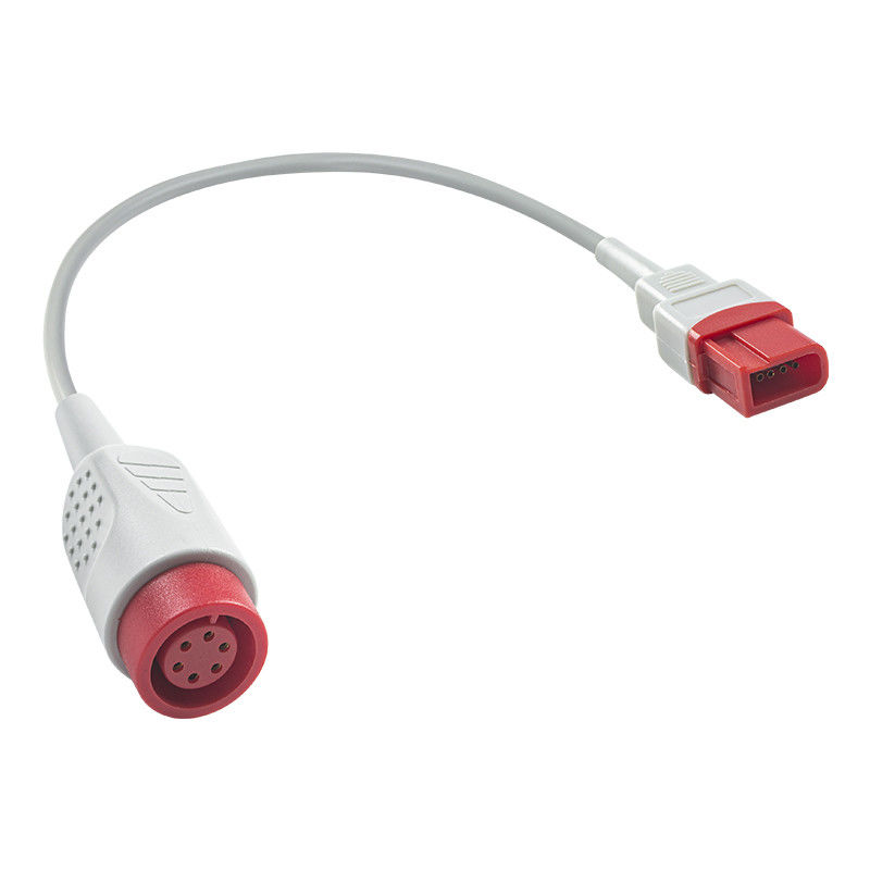 Spacelabs prostokątny 10Pin do okrągłego 6Pin IBP adapter kabel IBP kabel rozszerzający 0,3 Meter