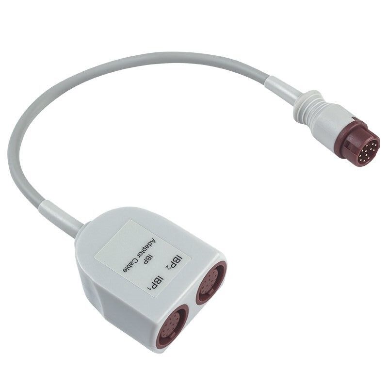 P-Hilips Dual IBP Adapter Cable z 12-pin Connector, długość 0,3 metra i materiał TPU do użytku medycznego
