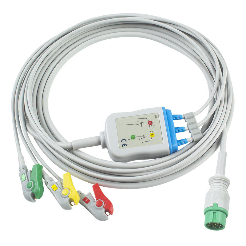 Do kablu EKG dla Biolight Q3 Do kablu EKG dla Biolight Q5 A Q S Series 3 Lead IEC Grabber In Oximax Tech