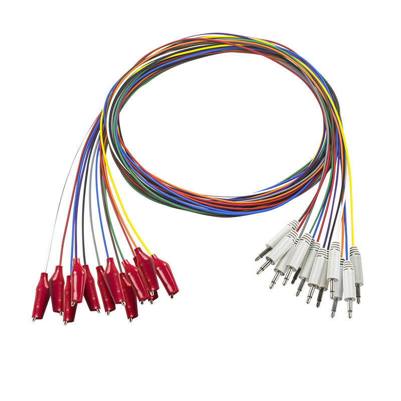 Kabel EEG 3.5 Mono Plug to Grabber Kabel EEG Cap Kabel elektrody EEG Kabel z miękką powłoką