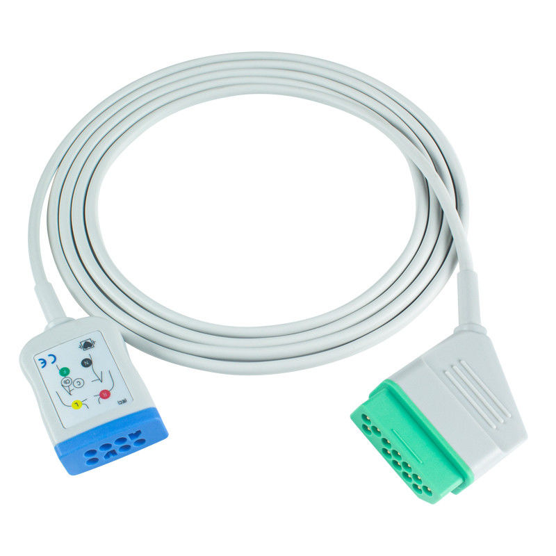 Nihon Kohden 12Pin 6Lead EKG Adapter Kabel JC-906PA BSM 2354A BSM-2300 Life Scope I BSM-2301 Kabel rozszerzający EKG