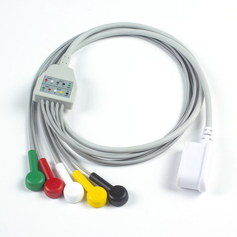 Kompatybilny zestaw GE SEER 1000 Leadwire 2104816-001 GE Seer 5 Lead IEC Snap 2067634-019