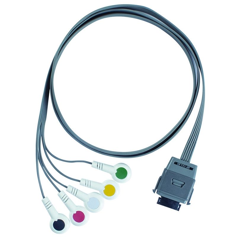 TPU Edan 5Lead EKG Holter Cable IEC Snap Shelf Life 24 miesiące dla przyrządów biomedycznych