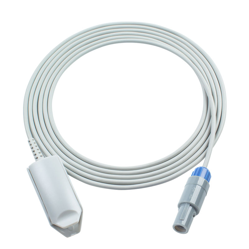 Kompatybilny kabel monitorujący tlen Hwatime SpO2 Test Cable 6Pin For Hwatime H6 H8 H9 3.0M Adult Finger Clip