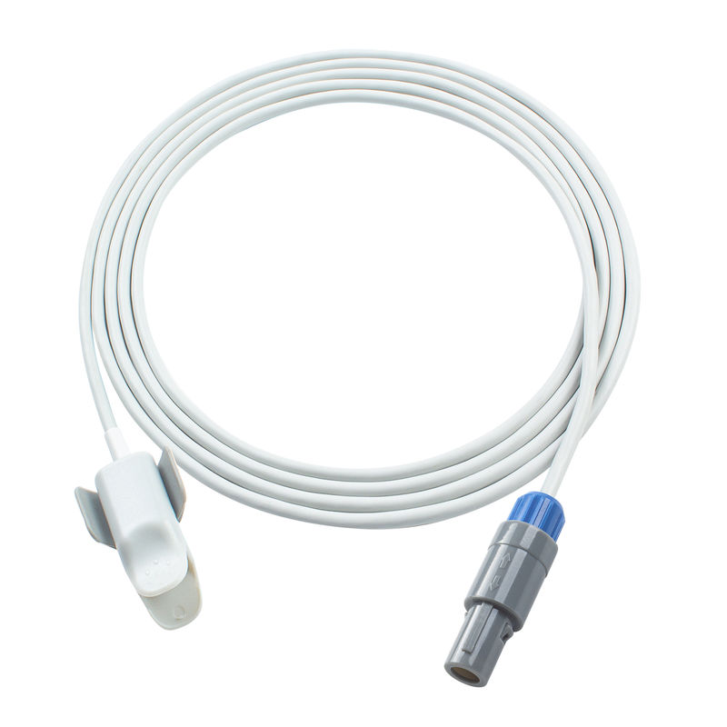 Kabel oksimetrycznego pulsu wznoszący czujnik SpO2 3.0M 5Pin dla CMS60C,RPM9000C Pediatryczny
