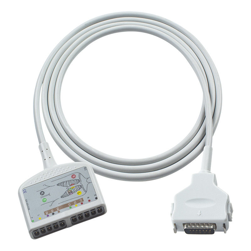 Kompatybilny Fukuda Denshi 10Lead kabel EKG dla CardiMax FX-7202, CardiMax FX-7402, CardiMax FX-7101