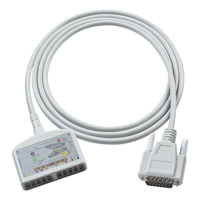 Kompatybilny kabel EKG diagnostyczny Nihon Kohden EKG 10Lead dla Cardiofax C, Cardiofax GEM 9020K, Cardiofax M