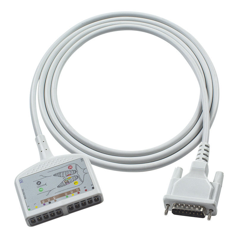 Kabel dla pacjentów z EKG z ołowiem zgodny z systemem Schiller AT10, AT10 Plus, AT101, AT102, AT102-Plus, AT104, AT110