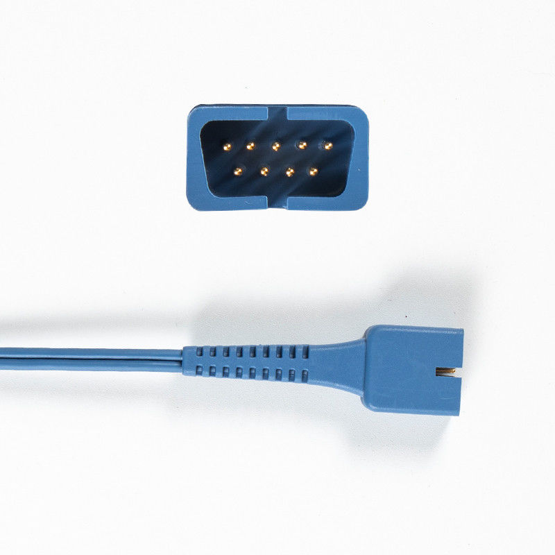 Półfabryczny czujnik 9Pin SpO2 1M TPU SpO2 Kabel testowy dla uniwersalnej kompatybilności