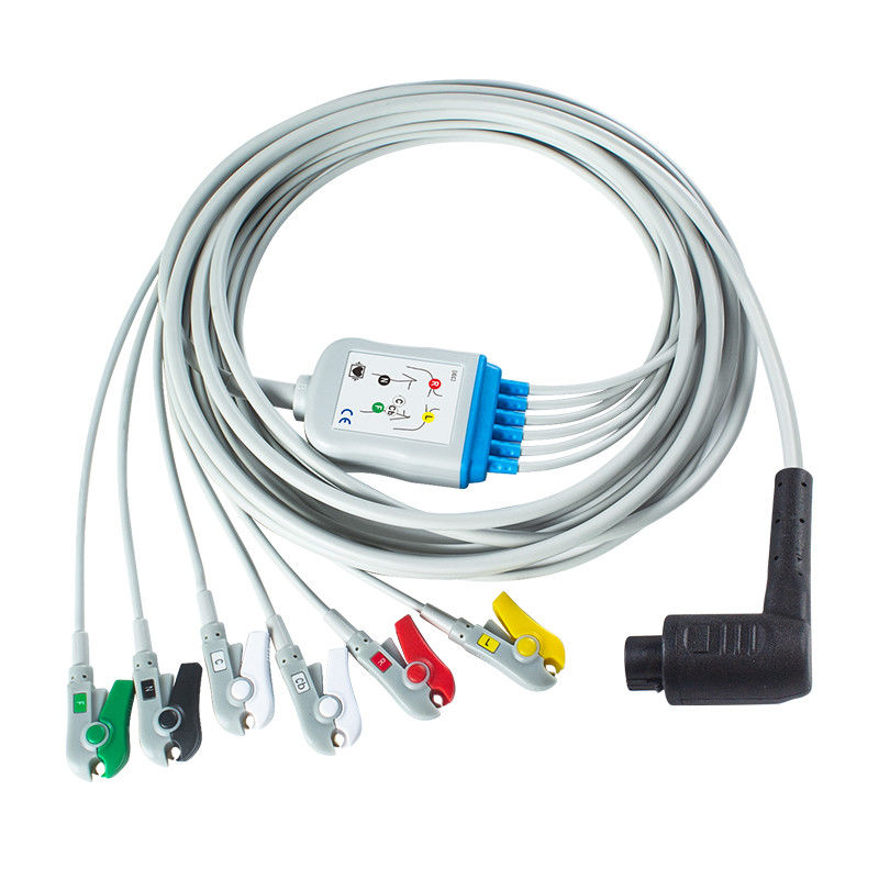 Corpuls 3 6Lead IEC Grabber Patient Cable z kolorowym kodem AHA/IEC