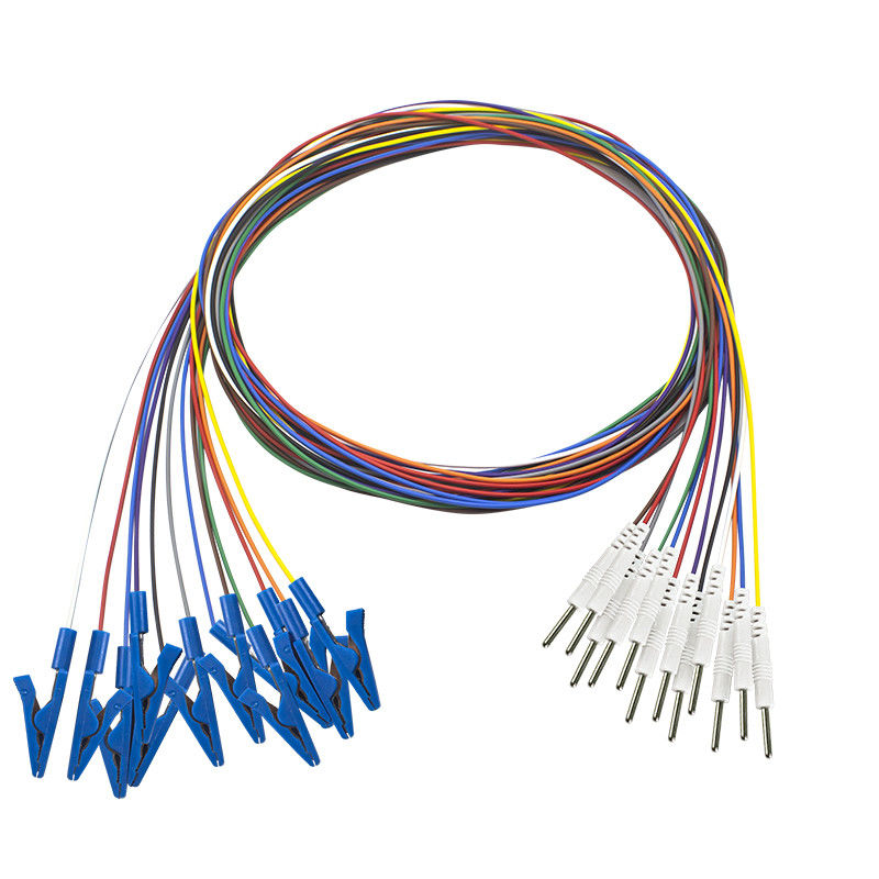 Wtyczka Din 2.0 Grabber Czapka EEG Zacisk krokodylkowy Elektrody Platerowane złotem Przewody EEG EMG Elektroda