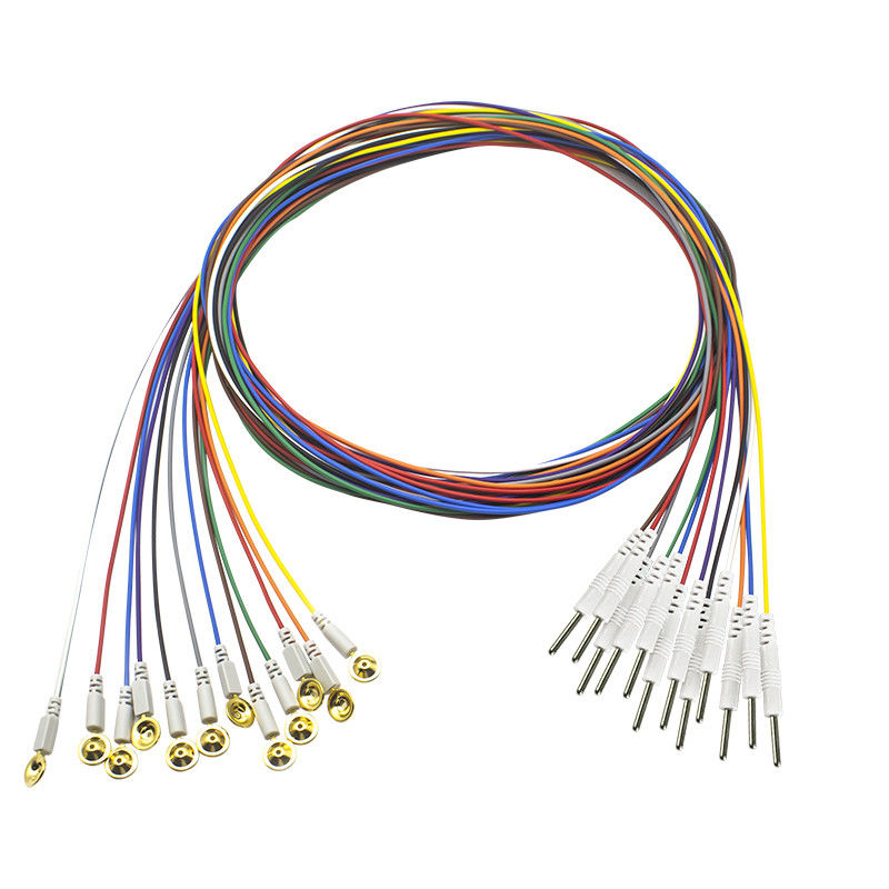 3.5 Mono Plug EEG Cup Type Gold Cap Elektrody EEG EMG Leadwires Elektroda