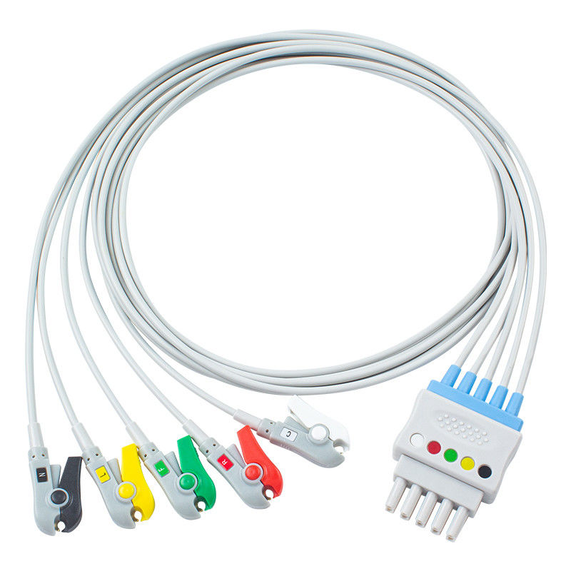 P-Hilips M1625A 989803104521 Przewody odprowadzeń EKG Kabel 6 odprowadzeń Zacisk IEC MP 20 IntelliVue MX800