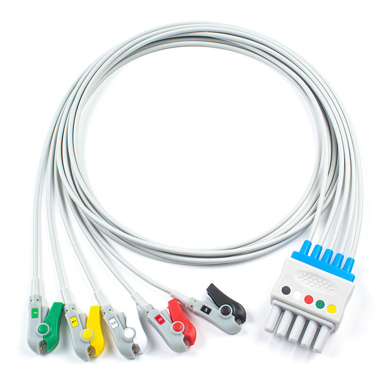 Siemens Drager EKG Leadwires 5956359 MP03414 Zestaw 5 klipsów do chwytania przewodów do podwójnego złącza 5-pinowego
