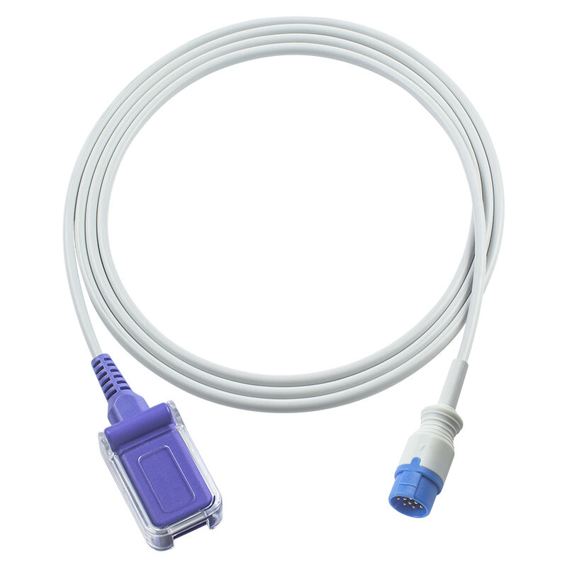 Emtel SpO2 Sensor Cable SpO2 Adapter Cable Nelcor O-ximax Tech 10Pin do łącznika DB9