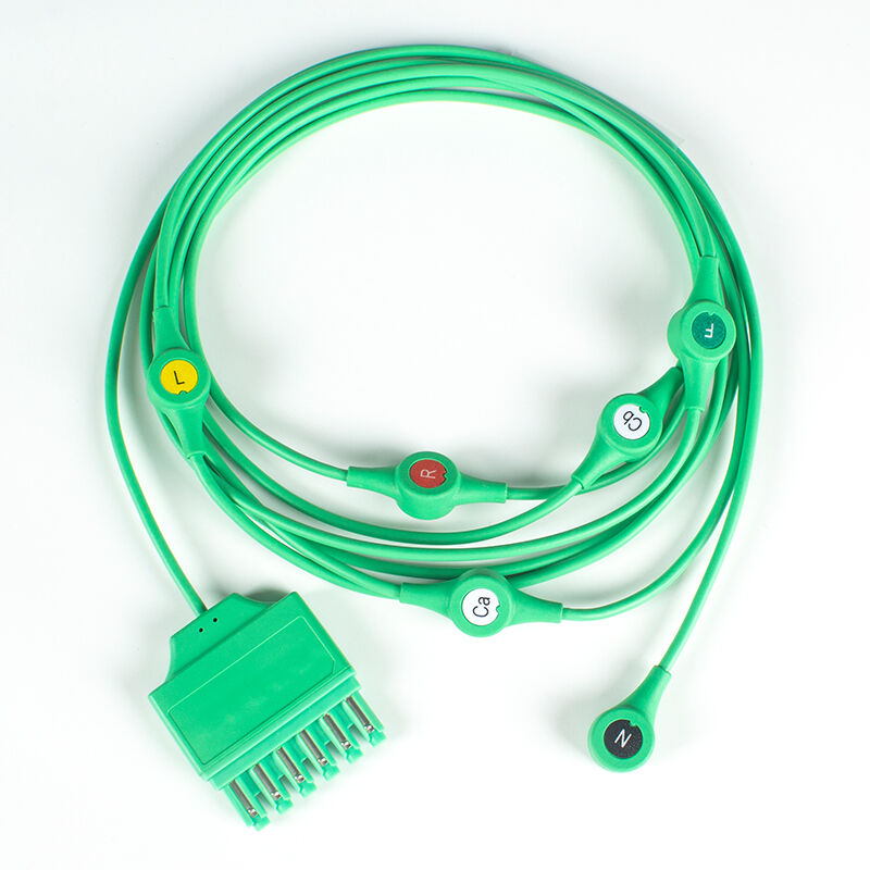 Siemen Draeger Monolead MS14555 EKG EKG Kabel pacjenta i przewody 3 5 6 Przewód odprowadzeniowy