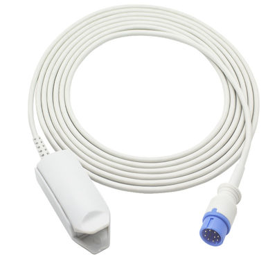 Czujnik SpO2 wielokrotnego użytku Biolight seria Digital Tech A3 A5 V6 M9000 9Pin klips na palec dla dorosłych sonda SpO2