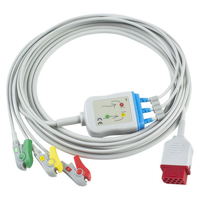 Bionet Nowe kable i przewody EKG BM3 BM5 12-stykowe złącze Kabel EKG 3-odprowadzeniowy klips IEC Grabber