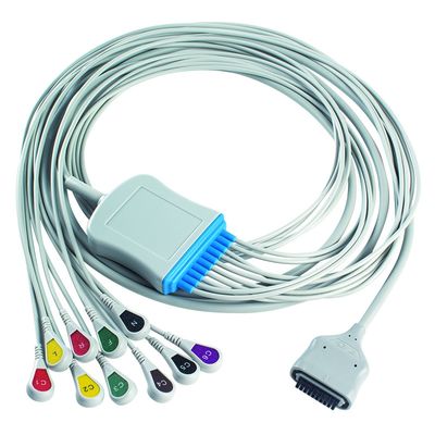 EDAN Dx12 10Lead ECG Holter Cable Snap 2.2M Kabel trunkowy i przewody ołowiowe Długość 0.8/1.2M