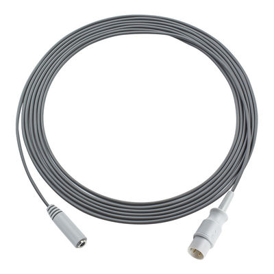 Kompatybilny osłona powietrzna 3Pin do kobiecego mono wtyczki łącznik Adaptora temperatury kablu 3.0M dla szpitali i sprzętu medycznego