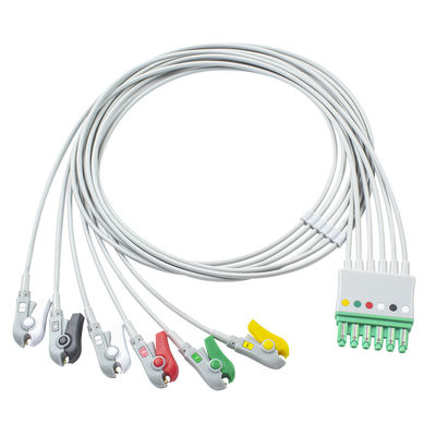 Siemens Draeger MP03405 Przewody odprowadzeń EKG 6 odprowadzeń Kabel Grabber M300 Infinity M540 MultiMed Plus IEC Clip