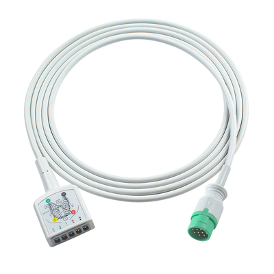 Kabel główny EKG 3-odprowadzeniowy AAMI 130cm 12-pinowy typ VS